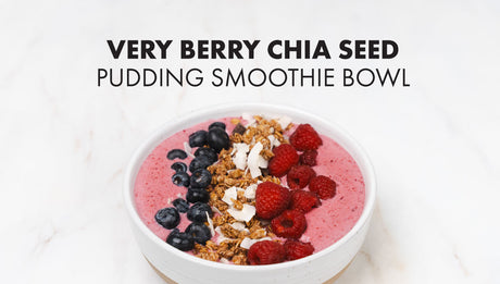 Very Berry Chia Seed Pudding Smoothie Bowl
