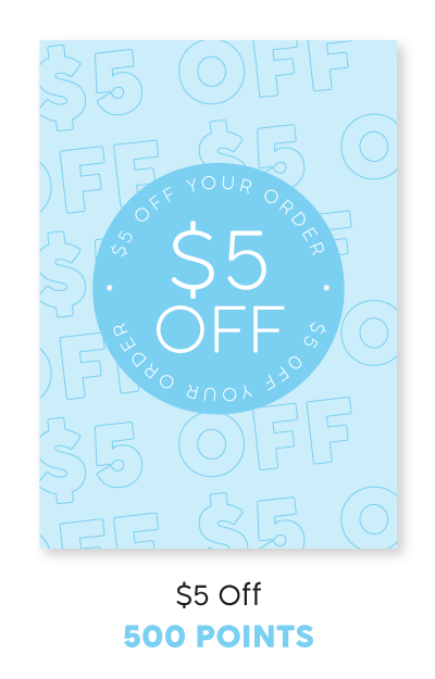 $5 off rewards