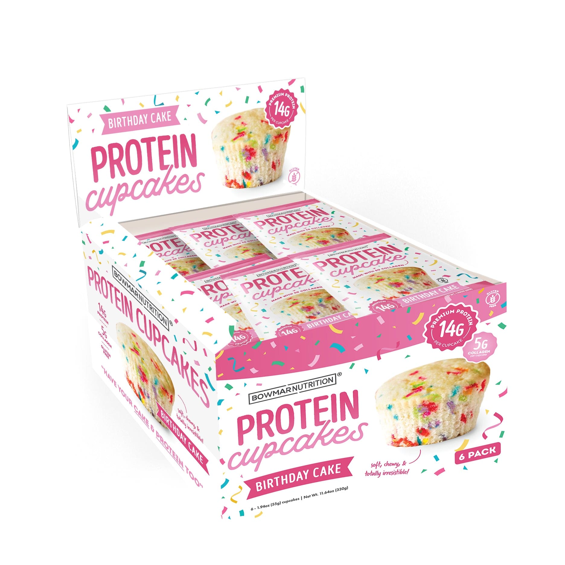 Protein Cupcake - Birthday Cake Box | Bowmar Nutrition