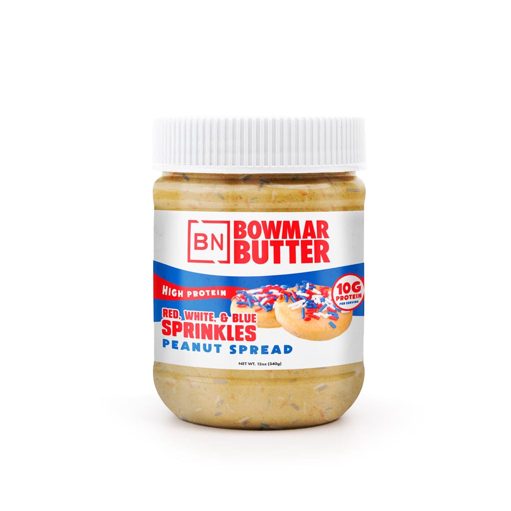 High Protein Nut Butter Red White and Blue