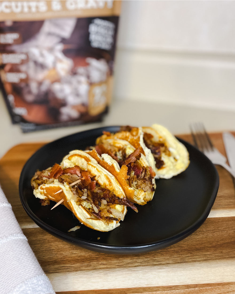 Breakfast Pancake Tacos: