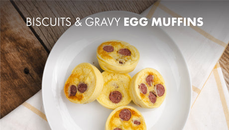 Biscuits and Gravy Egg Muffins
