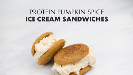 Protein Pumpkin Spice Ice Cream Sandwiches