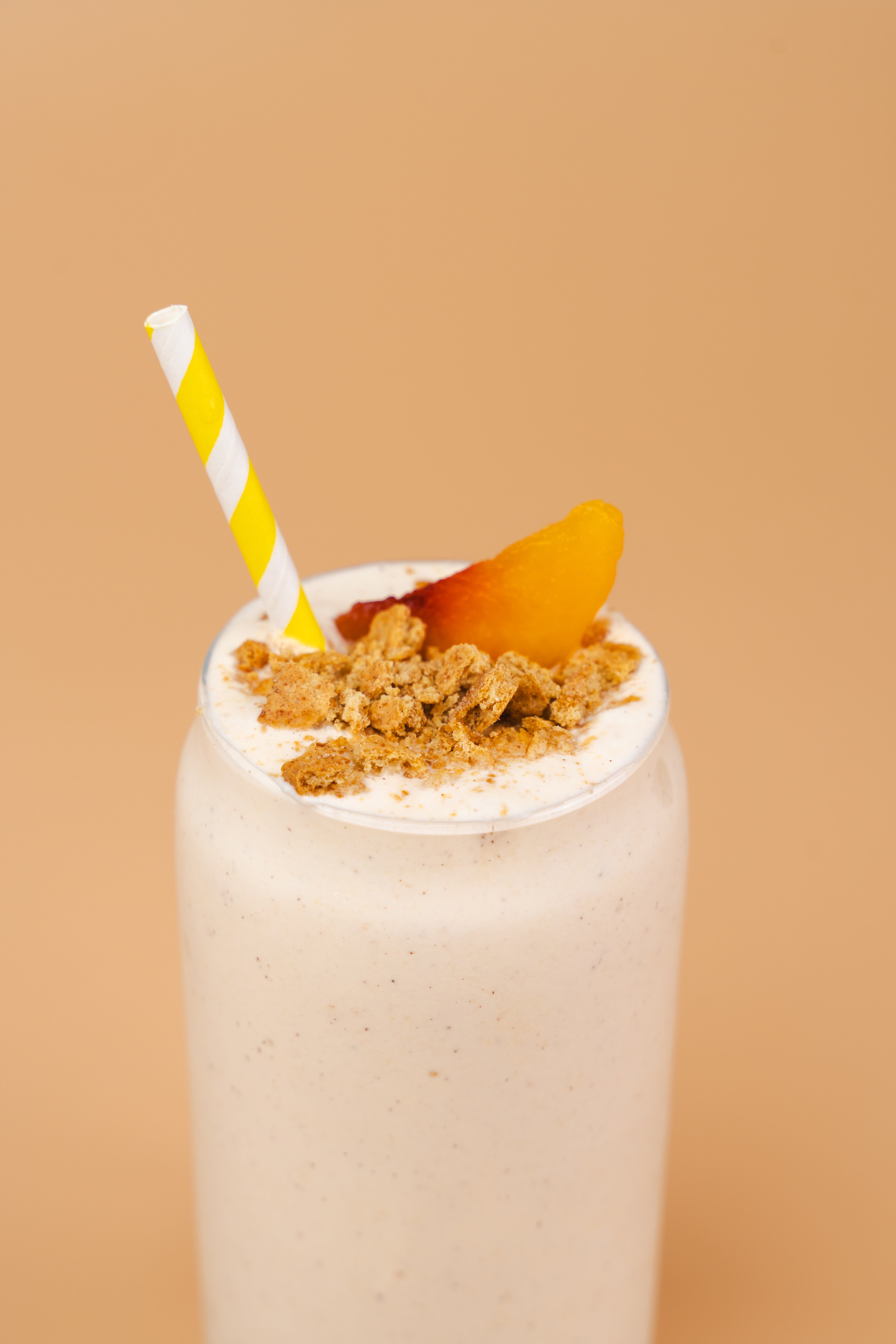 Peach Cobbler Protein Smoothie