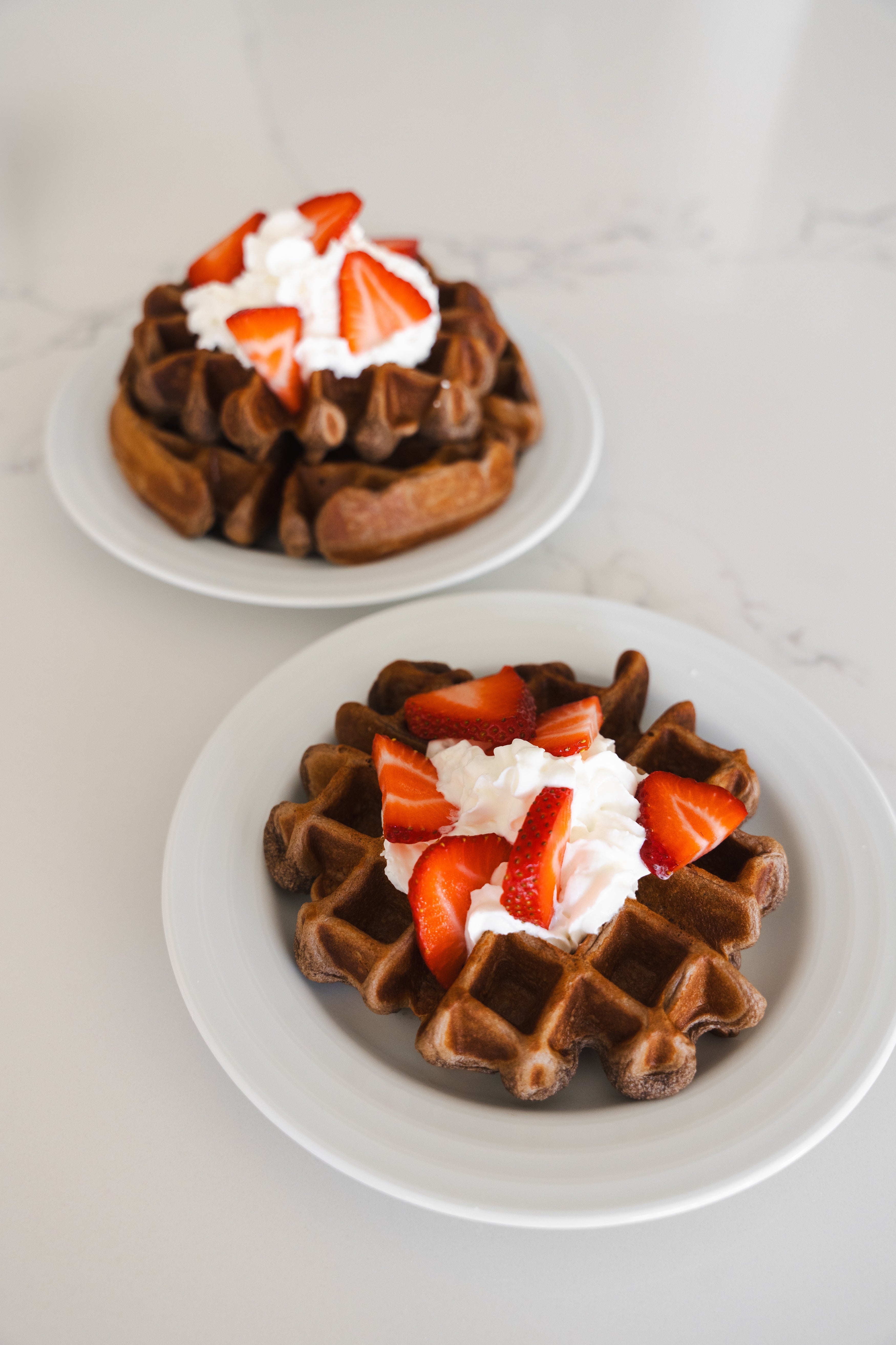 Protein-Packed Double Fudge Waffles