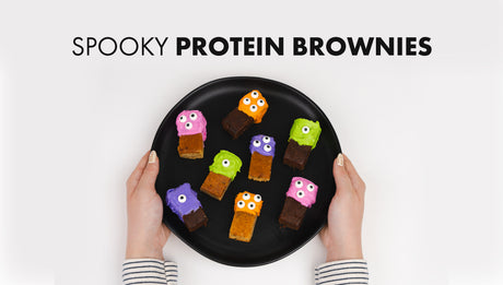 Spooky Protein Brownies