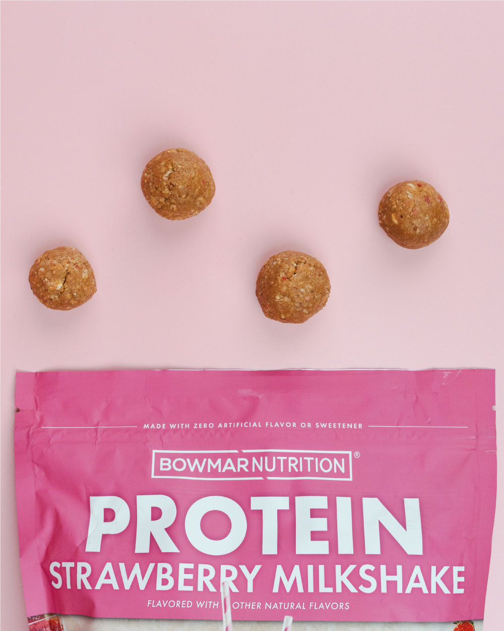 Protein-Infused Strawberry Shortcake Bites