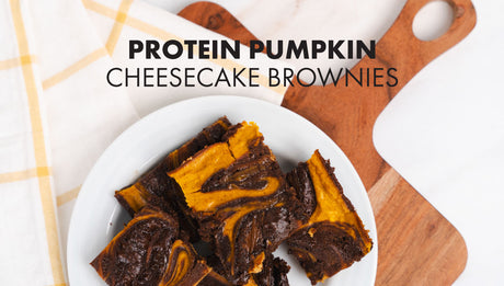 Protein Pumpkin Cheesecake Brownies