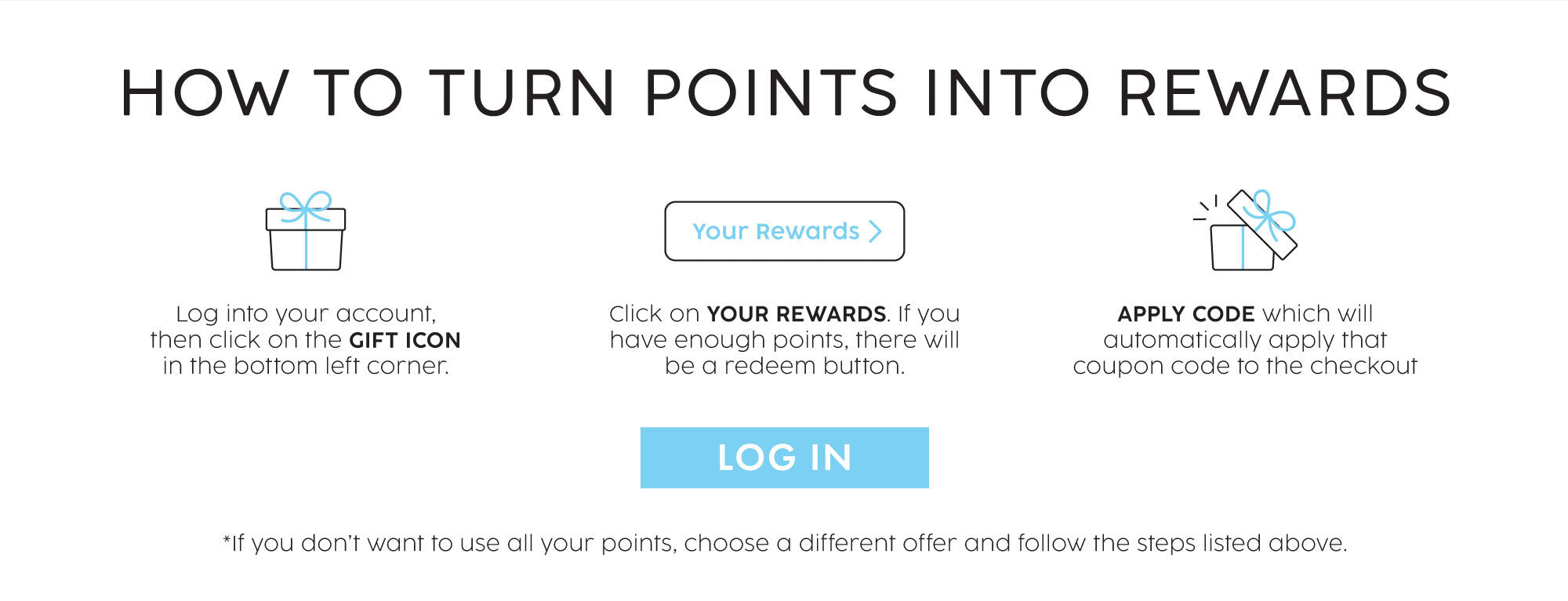 How to turn points into rewards - bowmar