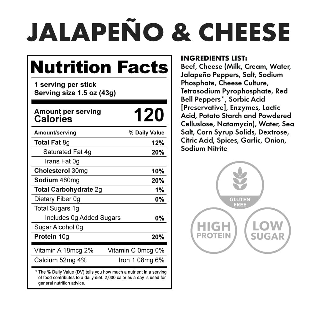 jalapeno cheese nutritional facts