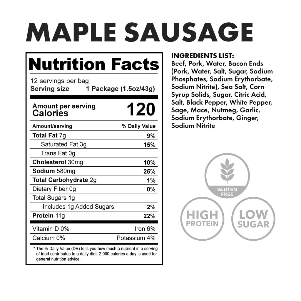 maple - nutritional facts