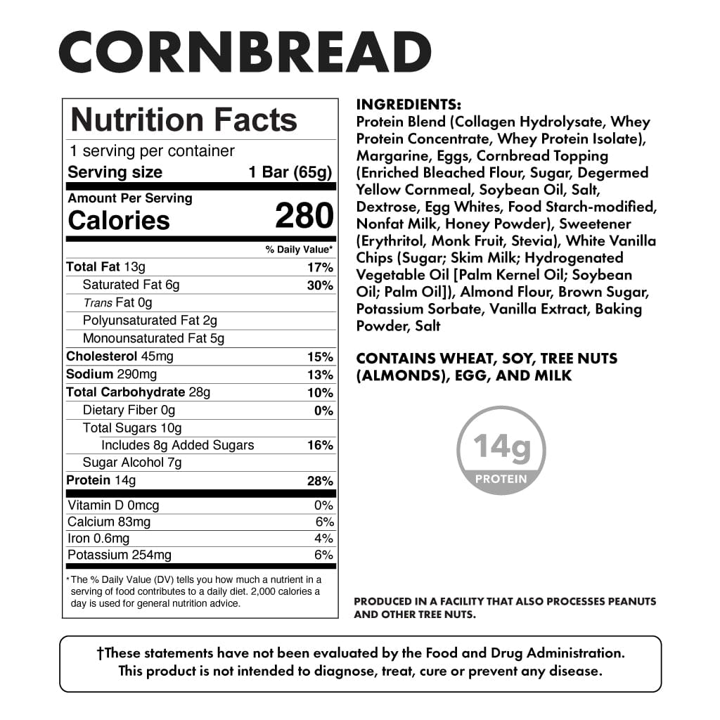 Cornbread - Nutritional Facts