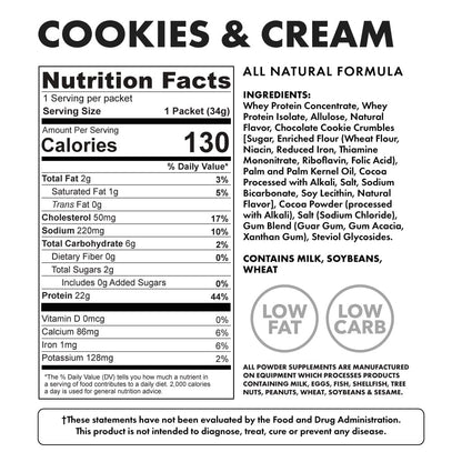 cookies and cream protein - ingredients