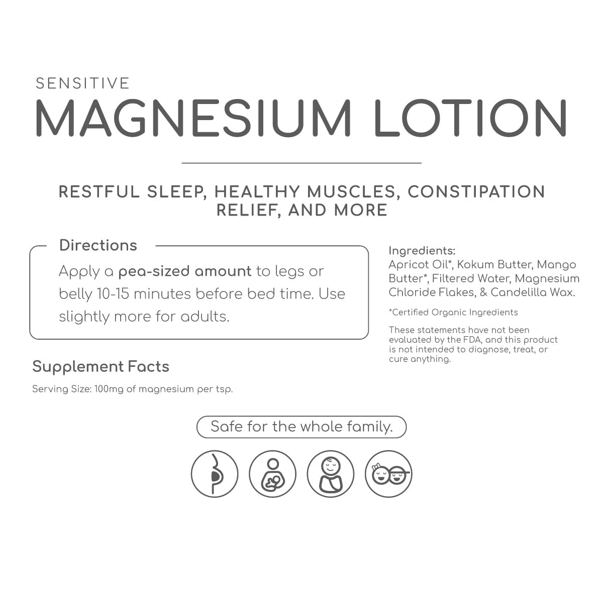 Magnesium Lotion - Ingredients