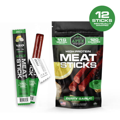 Zesty Garlic Apex Meat Sticks | Bowmar Nutrition