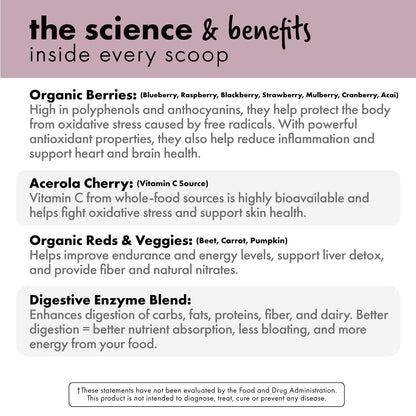 reds & purples - benefits