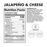 Meat Sticks Jalapeno Cheese Box - Nutritional Facts