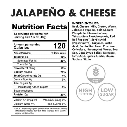 Jalapeno Cheese - Nutritional Facts