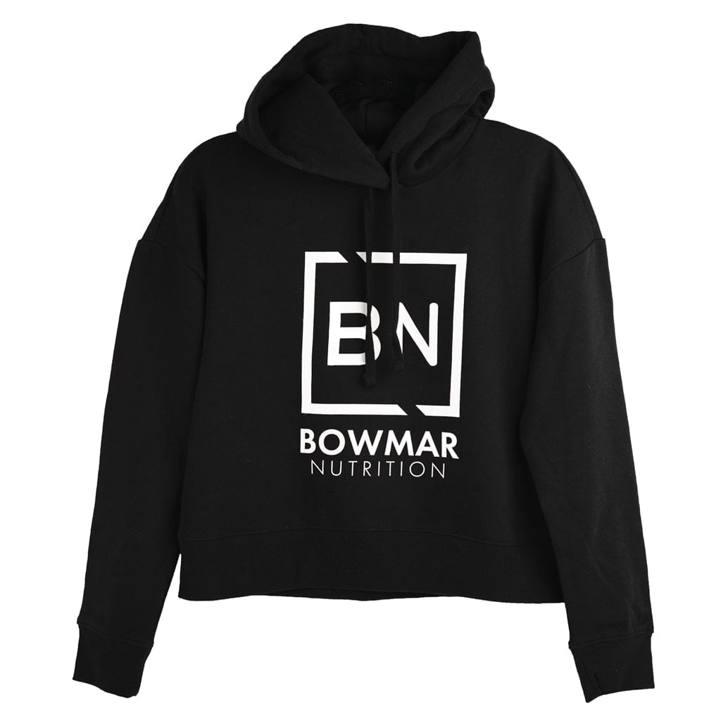 Black Cropped Hoodie | Bowmar Nutrition