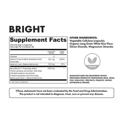 BRIGHT - supplement facts