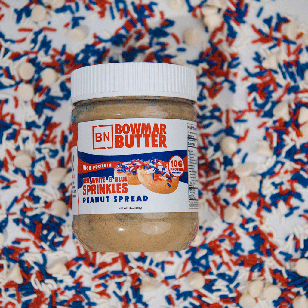 Bowmar Nut Spread Red White and Blue