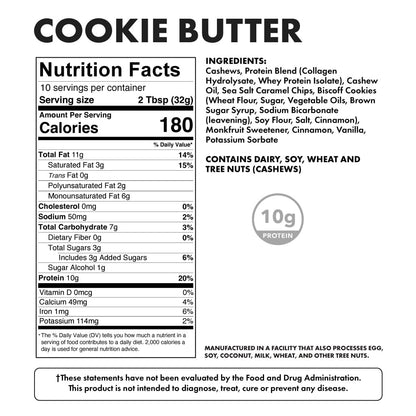 Nut Spread Cookie Butter - Nutritional Facts