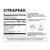 Citrapeak Capsules - Nutritional Facts