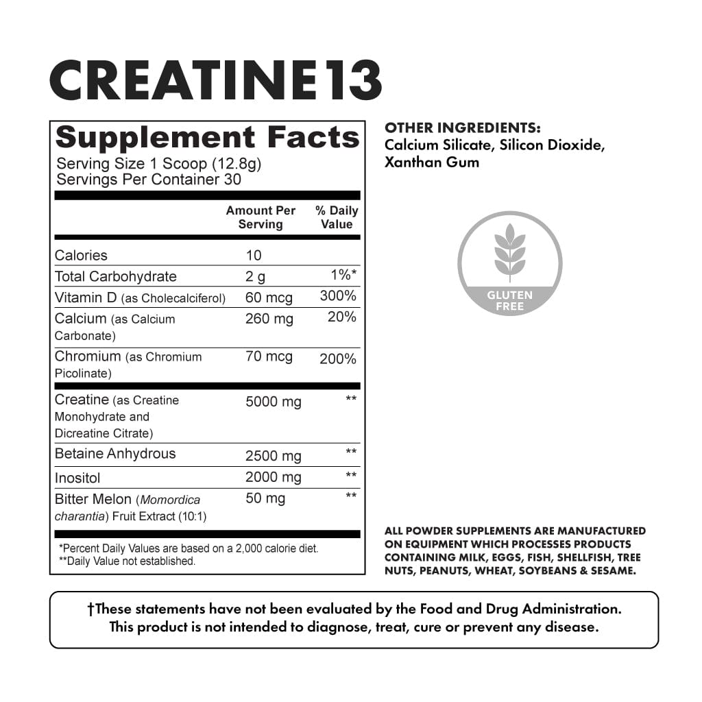 Creatine 13 - Nutritional Facts