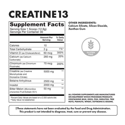 Creatine 13 - Nutritional Facts