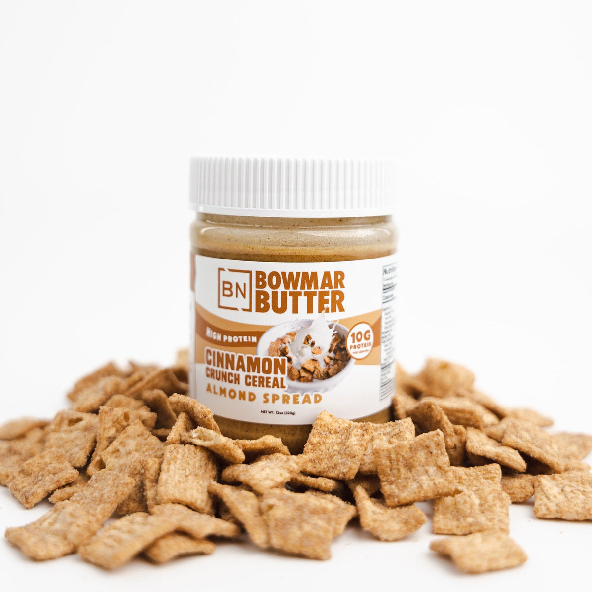 High Protein Nut Spread Cinnamon Crunch Cereal