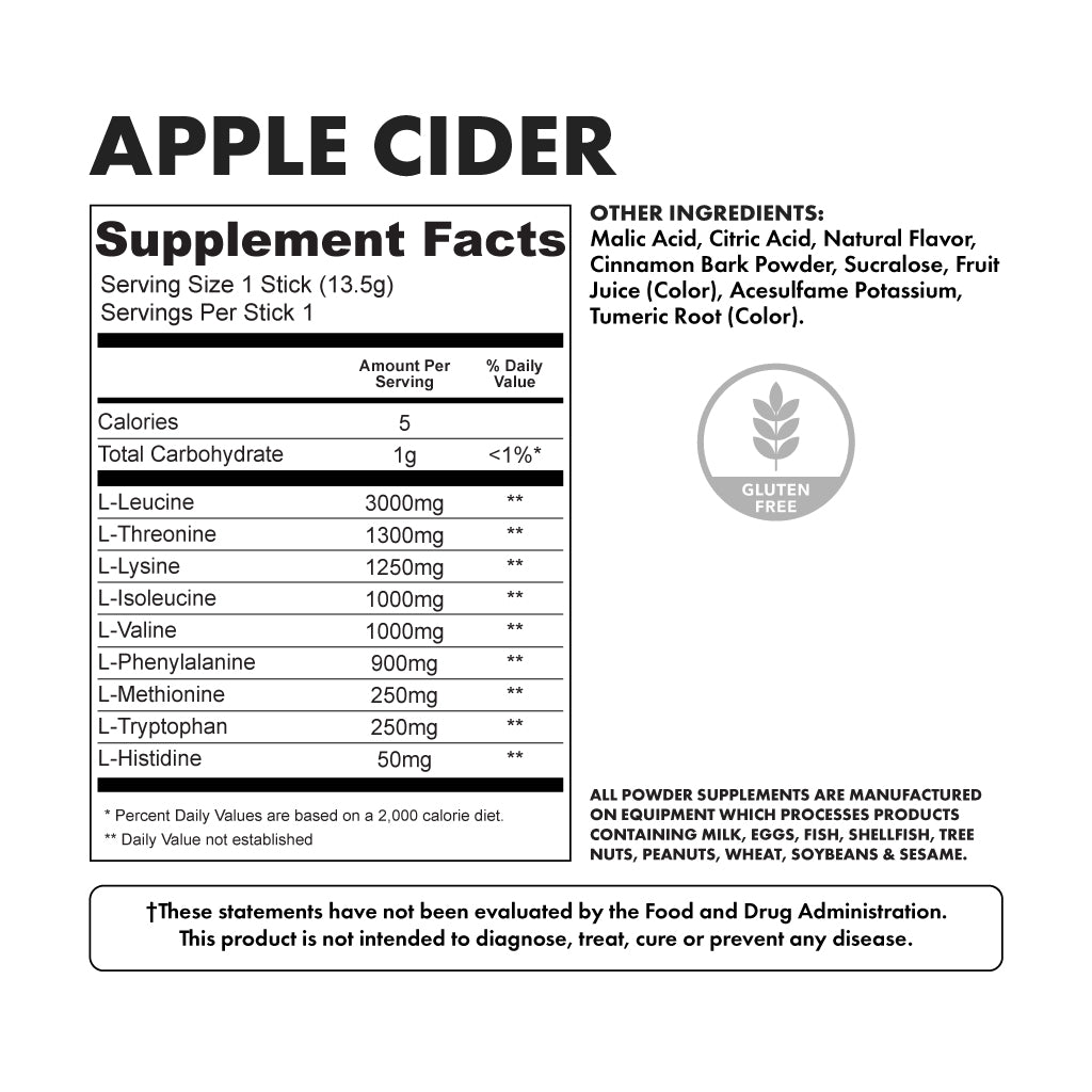 Essentials Single Apple Cider - Nutritional Facts