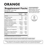 Immunity Sample Orange - Nutritional Facts