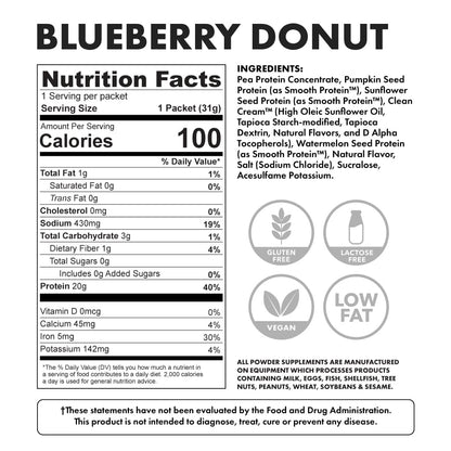 vegan blueberry donut - ingredients