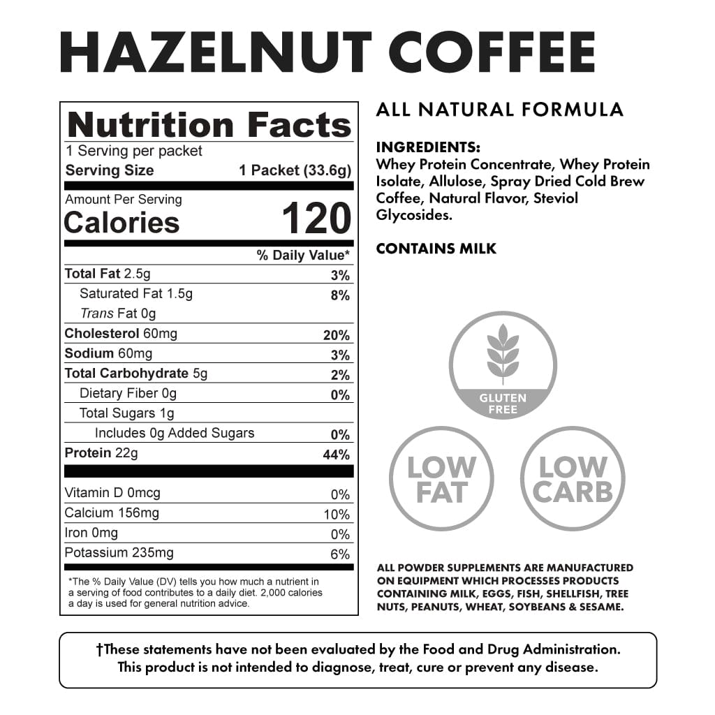 hazelnut coffee - ingredients