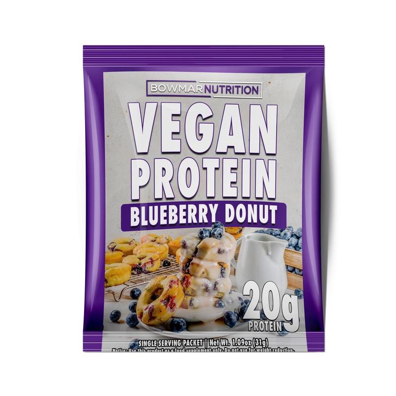 vegan blueberry donut protein samples
